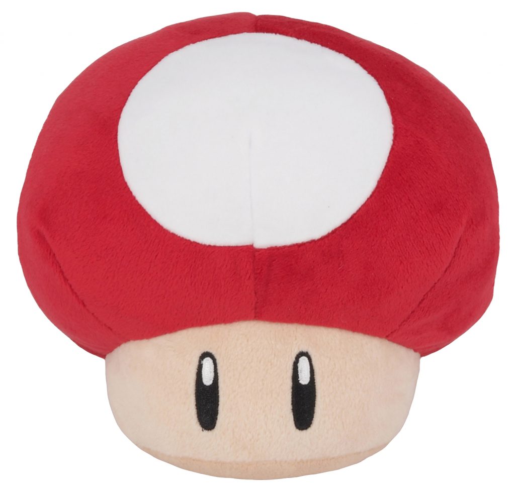 red mushroom plush