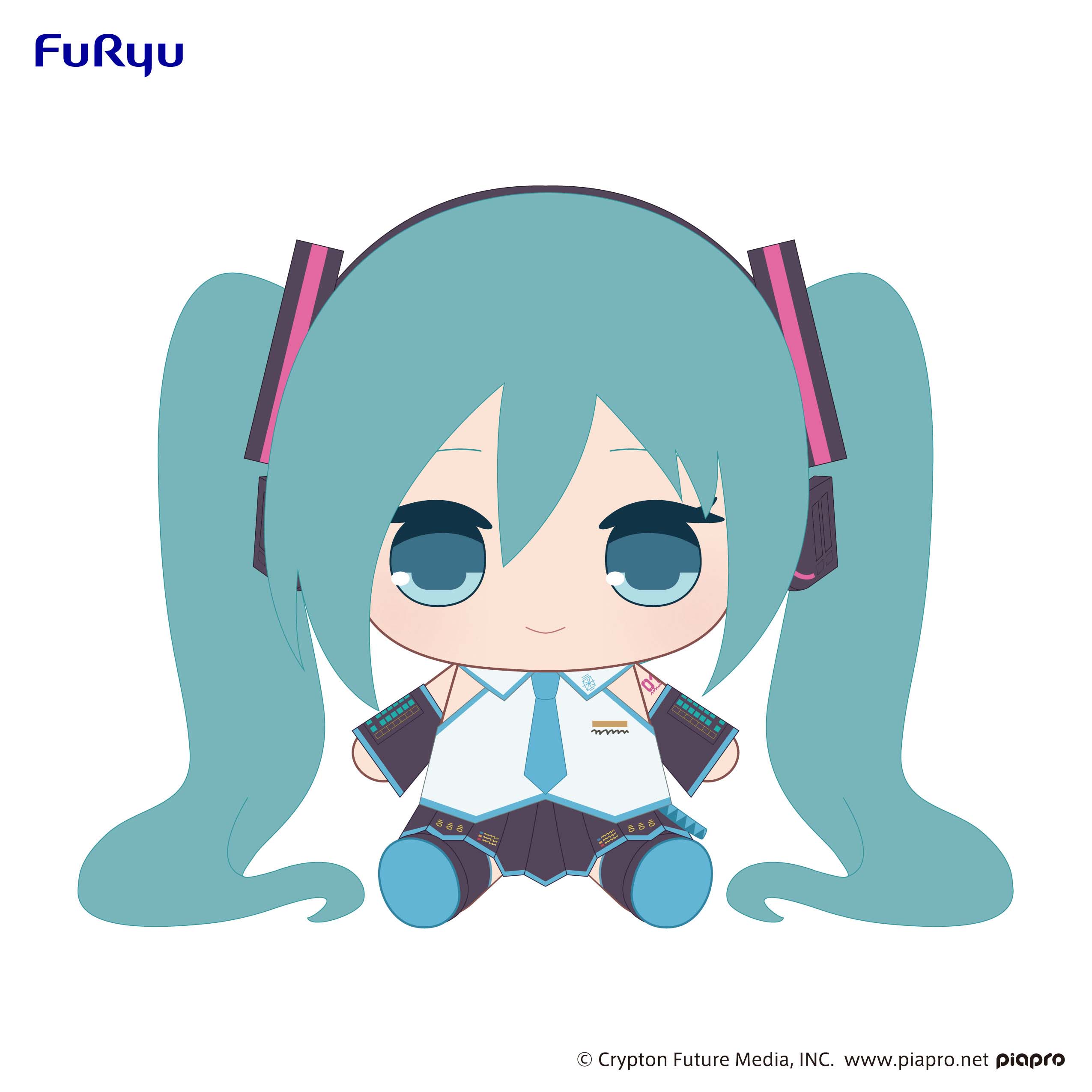 Hatsune Miku – KYURUMARU Big Plush Toy -Hatsune Miku- | Little Buddy Toys