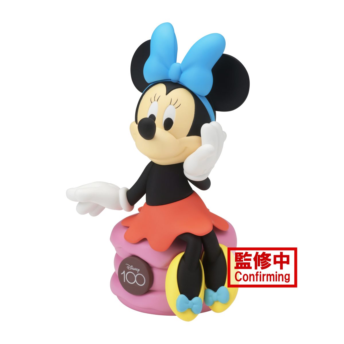 Disney Characters Sofubi Figure-Minnie Mouse-Disney 100Th Anniversary Ver.