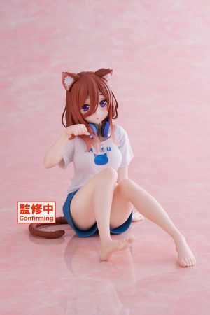 The Quintessential Quintuplets 2 Desktop Cute Figure - Miku Nakano (Newley Written Cat Roomwear Ver.)