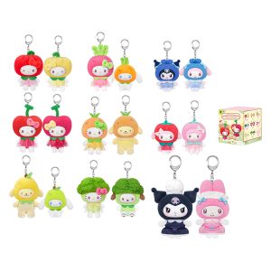 Sanrio Characters Fruit & Vegetables Mini Plush Charm Series BB Asst (2 plush)